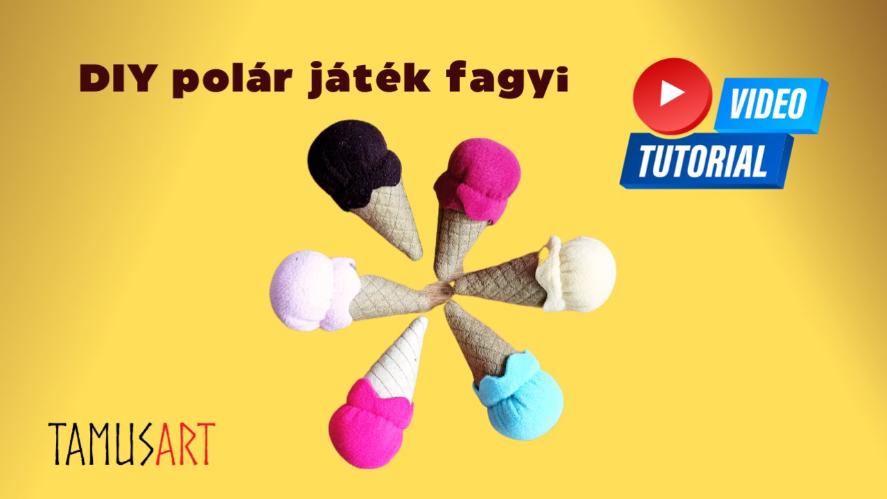 DIY Polár Játék Fagyi varró workshop