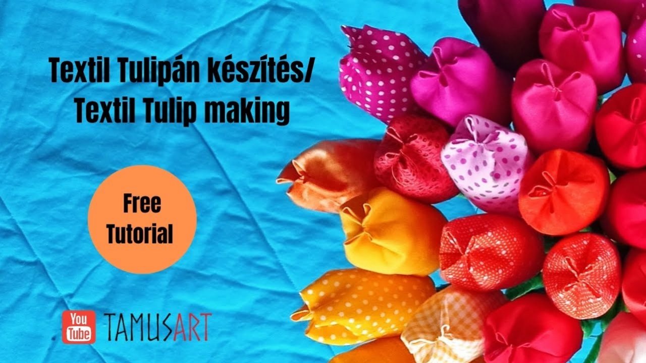 DIY textil tulipán varró workshop