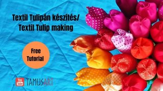 DIY textil tulipán varró workshop