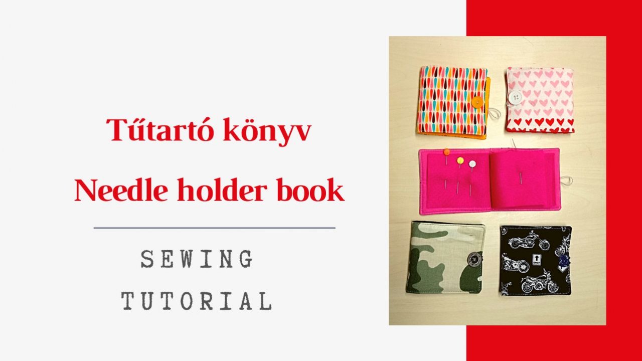 Tűtartó könyv varró workshop