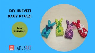 DIY nagy húsvéti nyuszi varró workshop